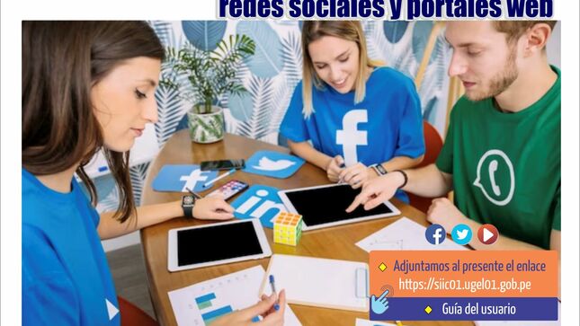 Registro de información de redes sociales y portales web que cuentan las instituciones educativas
