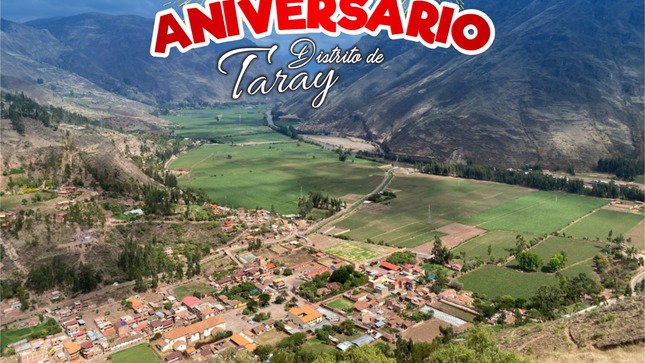 FELIZ ANIVERSARIO DEL DISTRITO DE TARAY