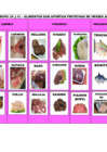 Vista preliminar de documento Lamina de alimentos que aportan Proteínas de origen animal