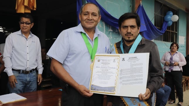 Juramentación de autoridades en el C.P. Shucshuyacu