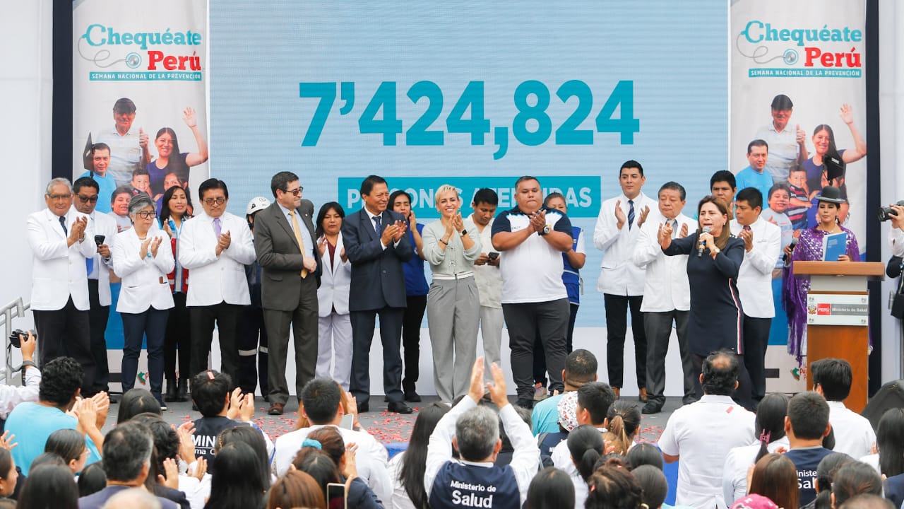 Minsa brindó más de 7 millones de atenciones durante jornada Chequéate Perú