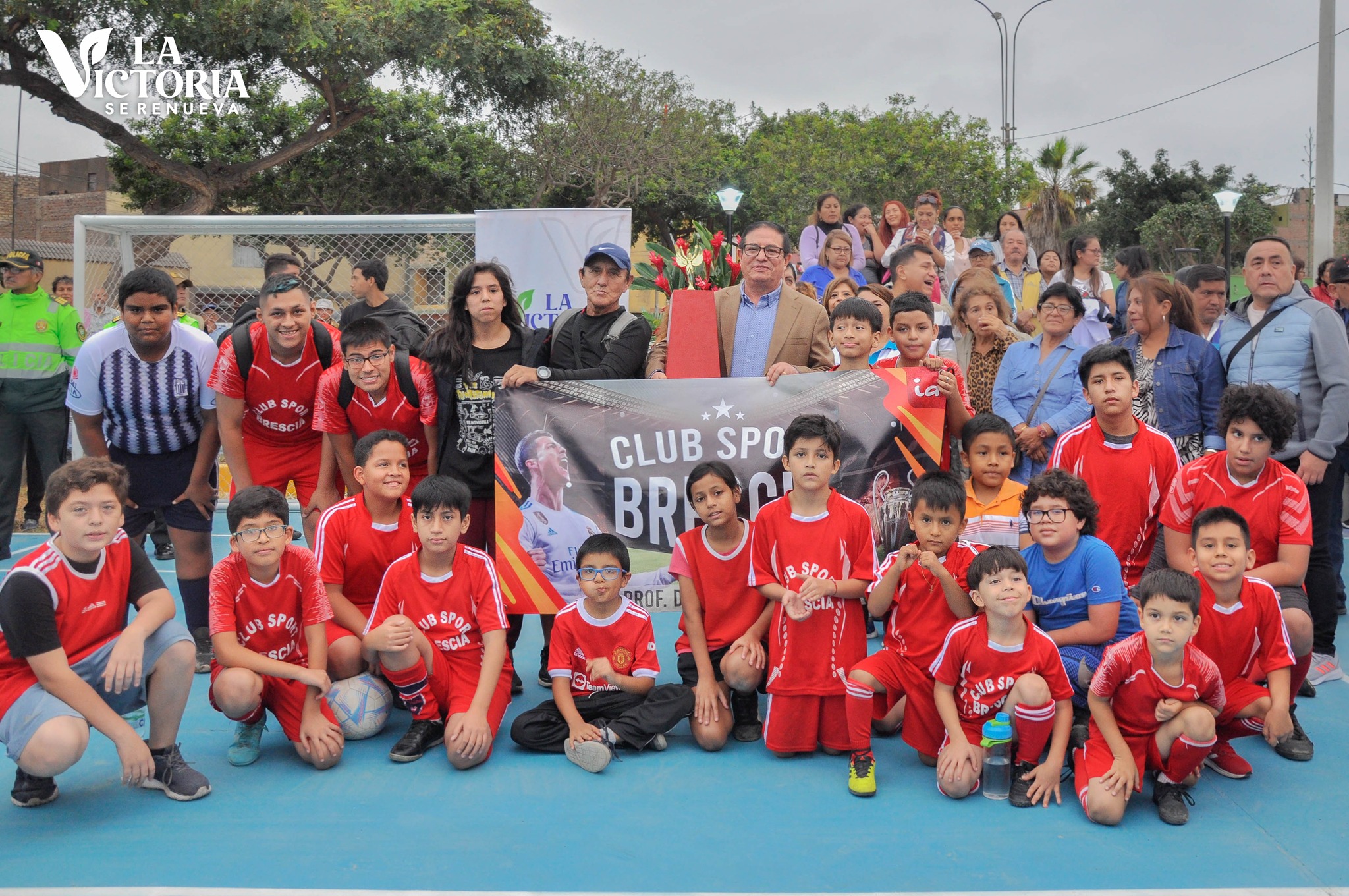 Inauguración de lozas deportivas parque Unión Panamericana