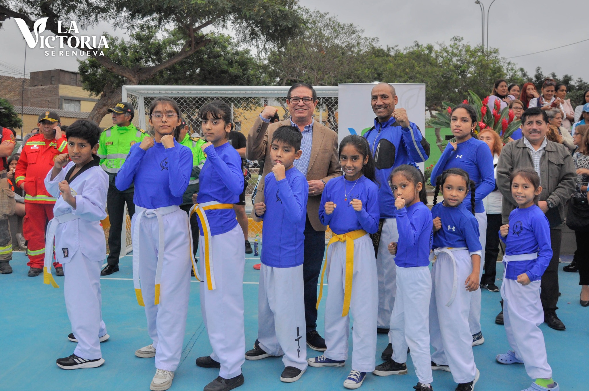 Inauguración de lozas deportivas parque Unión Panamericana