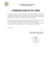 Vista preliminar de documento COMUNICADO - Proceso CAS N°056-2023
