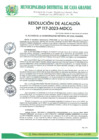 Vista preliminar de documento Resolución de Alcaldía 117-2023