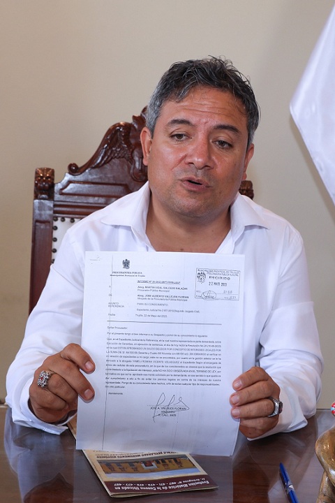 Alcalde denunció que la inacción de la exprocuradora de la Municipalidad de Trujillo, al no cumplir la funciones que le correspondían, le puede costar a la comuna un perjuicio de S/ 450,950.00