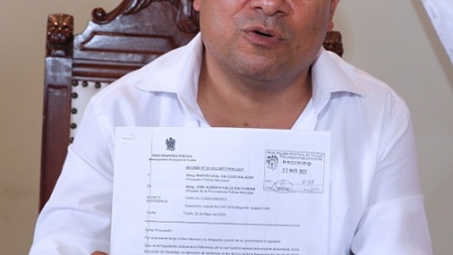Alcalde denunció que la inacción de la exprocuradora de la Municipalidad de Trujillo, al no cumplir la funciones que le correspondían, le puede costar a la comuna un perjuicio de S/ 450,950.00
