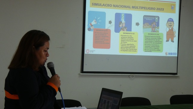 Defensa Civil lideró reunión de coordinación para el simulacro nacional multipeligro