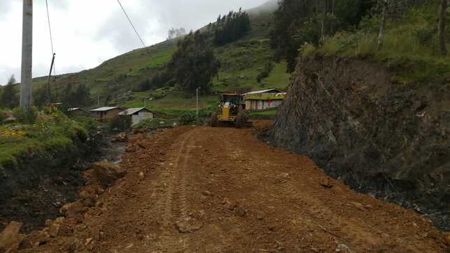 GORE reanuda rehabilitación de la carretera Pampa el Cóndor – Sitabamba
