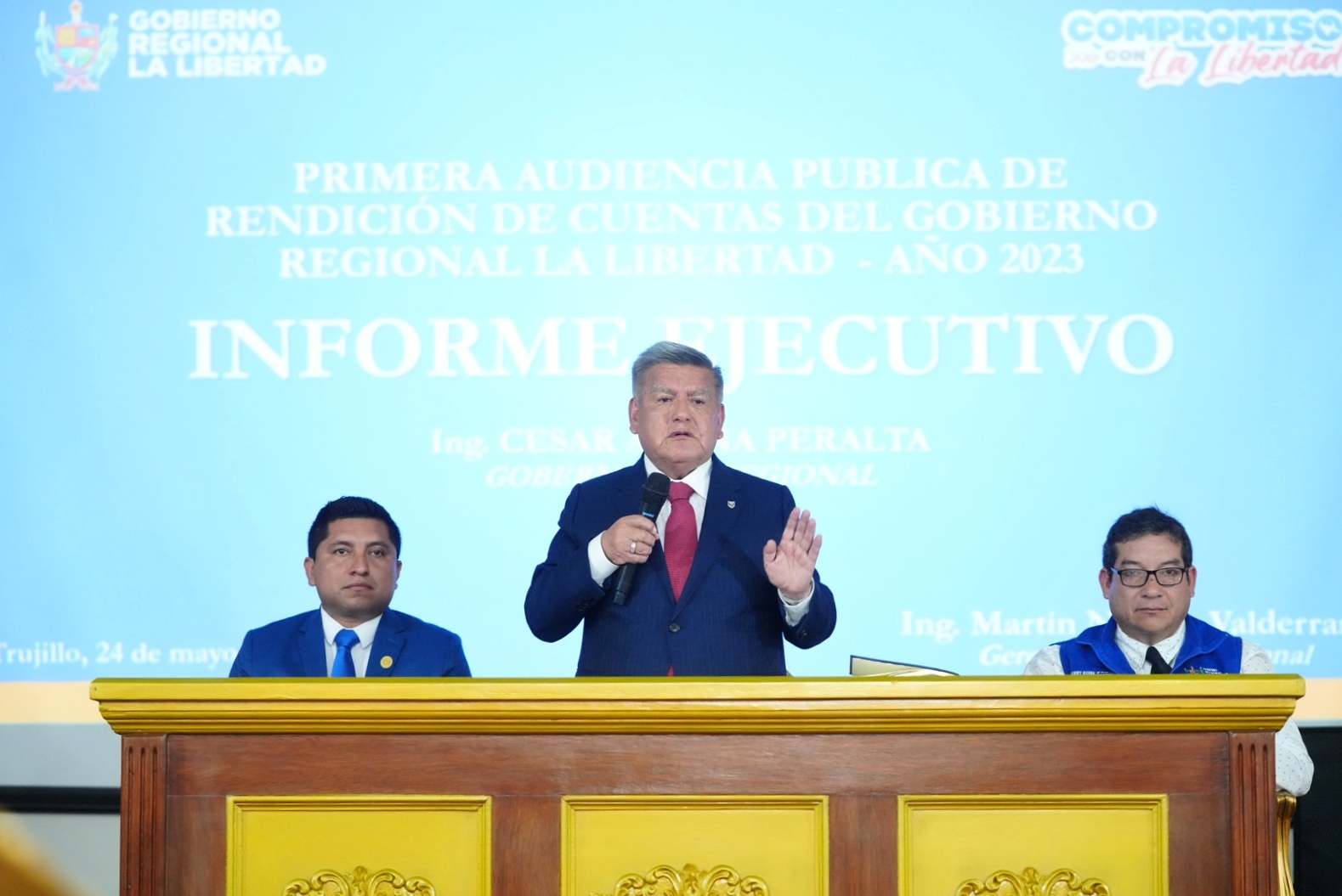 César Acuña este viernes con premier Otárola verá avance del destrabe de Chavimochic