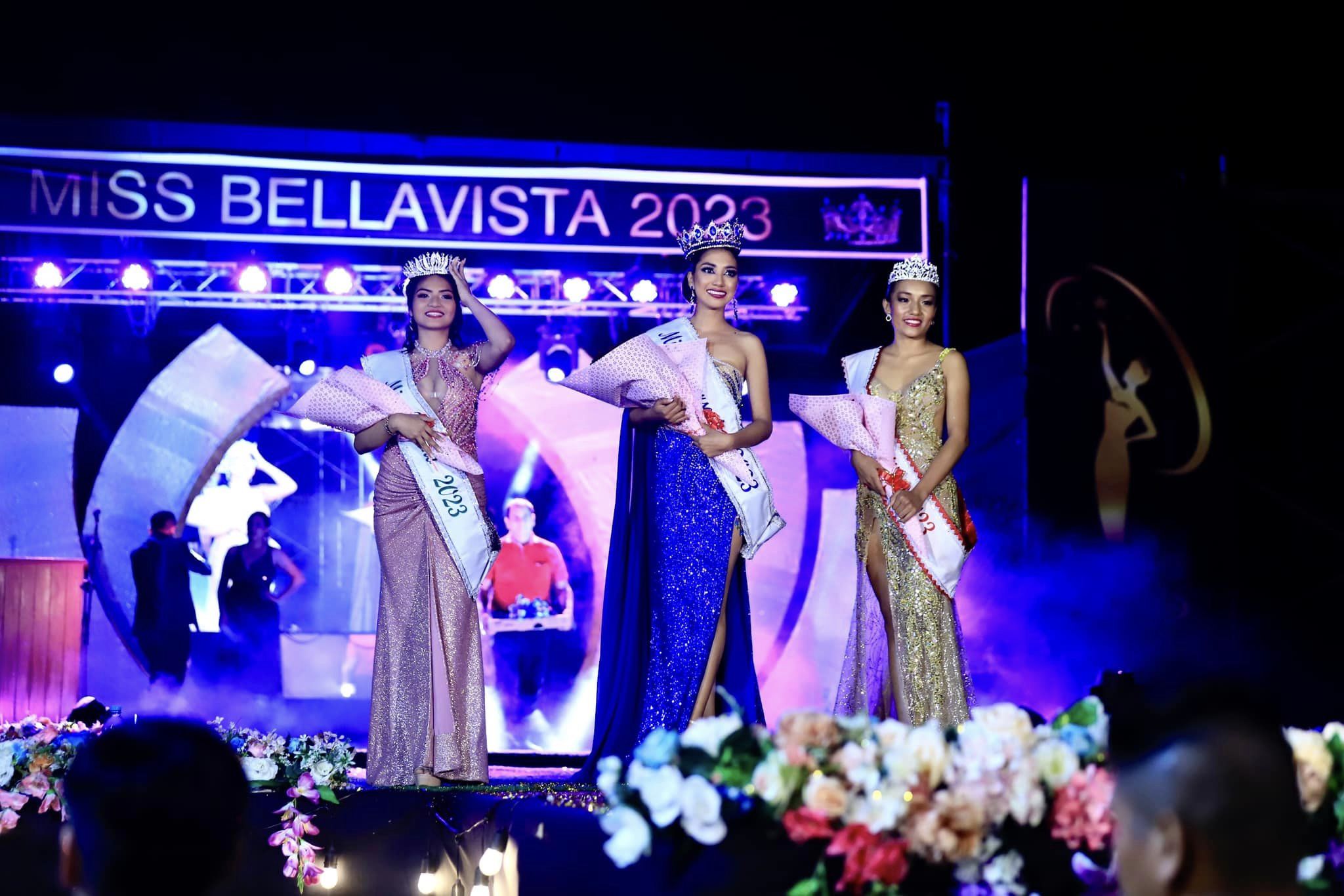 Candidatas ganadoras en certamen de belleza por el XXXIX ANIVERSARIO de Bellavista 2023.
