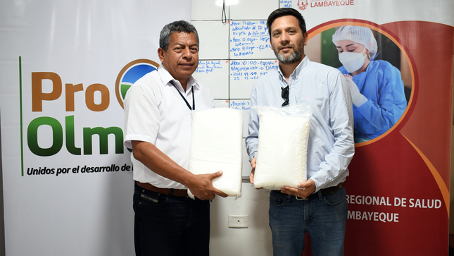 Pro Olmos donó insumo faltante para la producción de repelentes