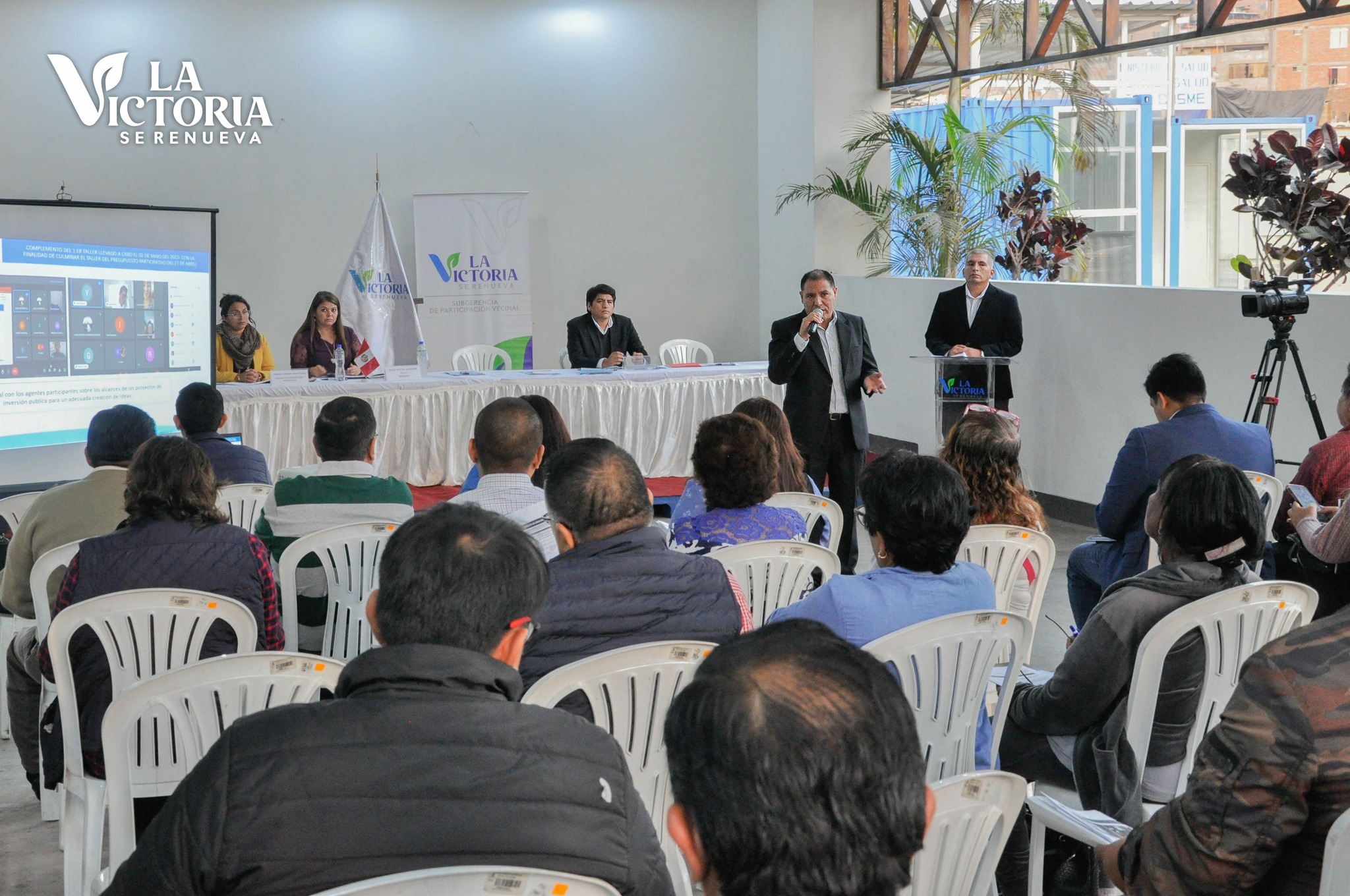 II taller de Presupuesto Participativo en el complejo deportivo San Cosme