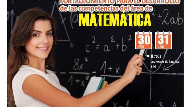 Taller de fortalecimiento para el desarrollo de las competencias del área de matemática