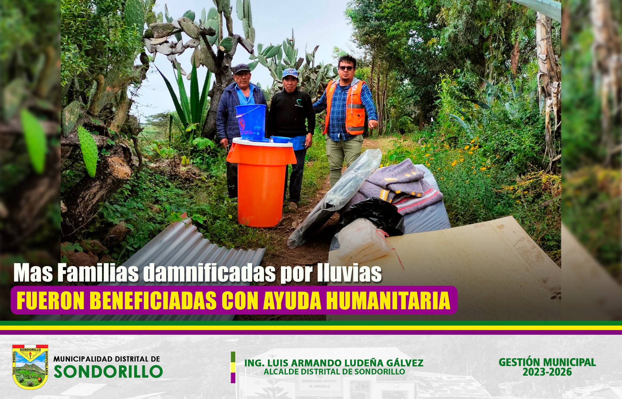 Más Familias damnificadas por lluvias