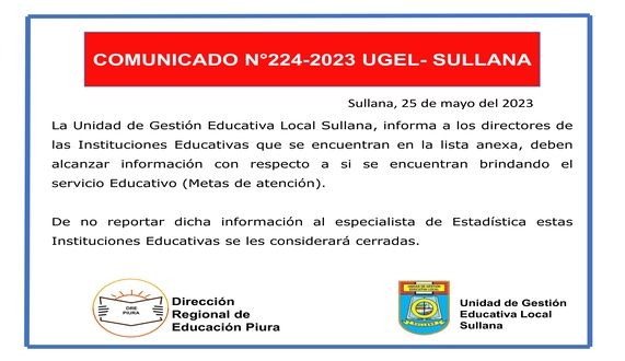 Comunicado N°224-2023