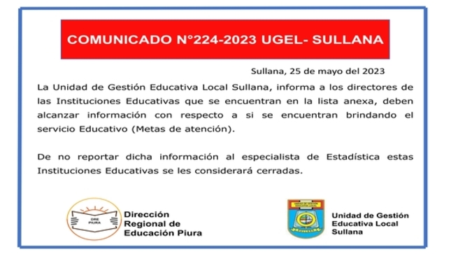 Comunicado N°224-2023