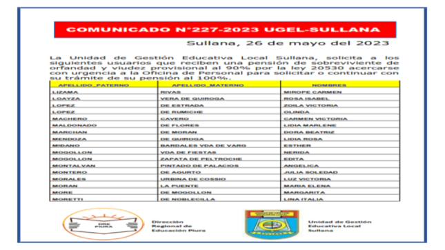 Comunicado N°227-2023