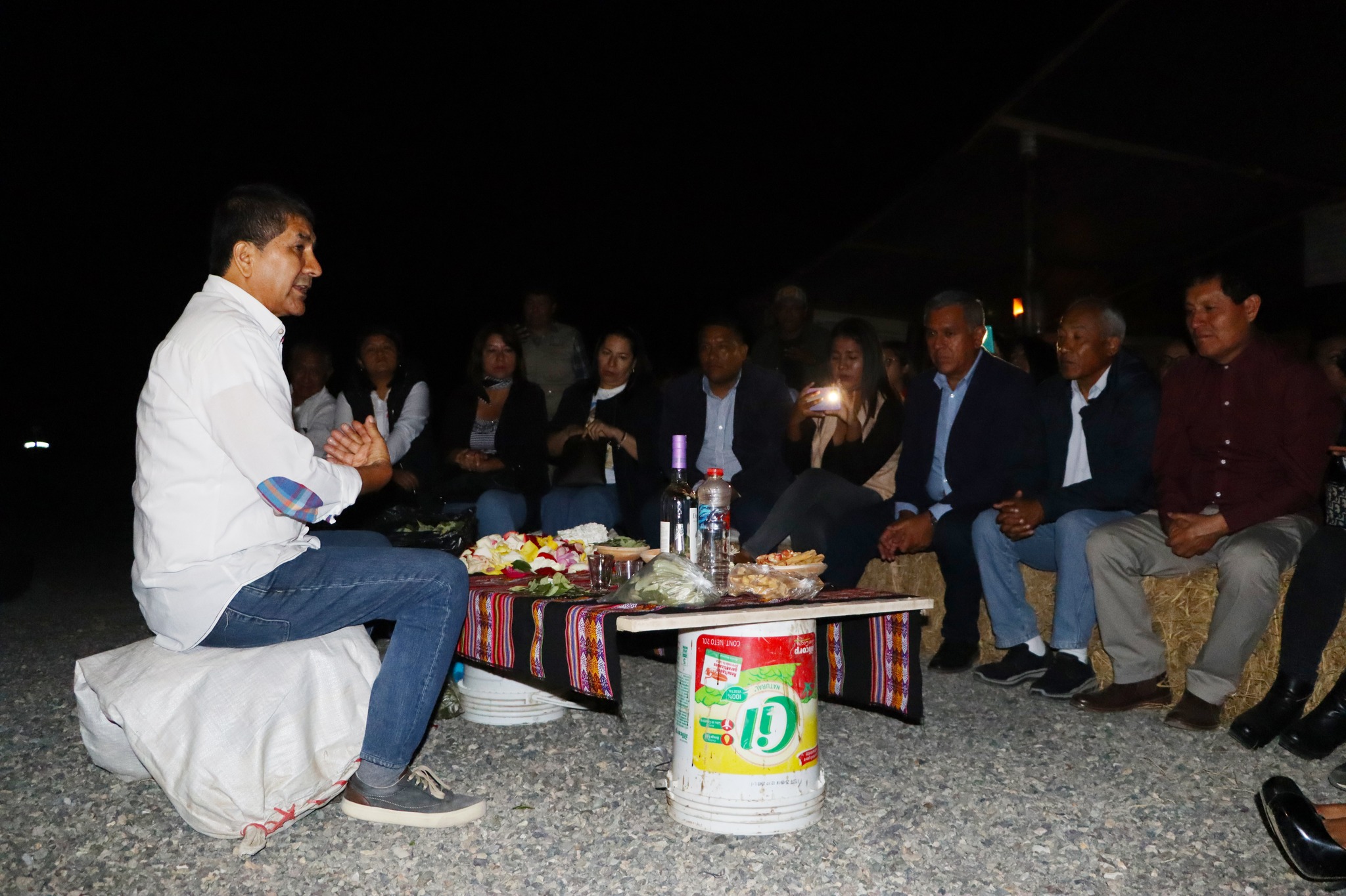 Alcalde provincial y regidores participaron de ceremonia de pago a la tierra en el Complejo Arqueológico de Shicras