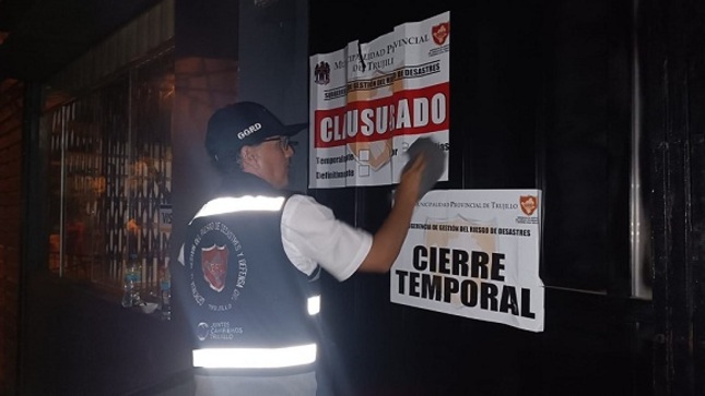 Otro local de diversión fue clausurado por no contar con Certificado de Inspección Técnica de Seguridad en Edificación.