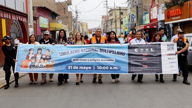 Pasacalle de Sensibilización ante la proximidad del "Simulacro Nacional Multipeligro" 