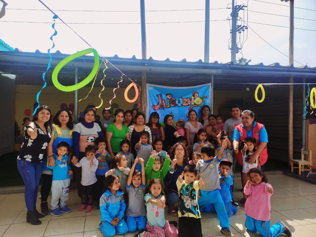 Comuna provincial aplicó estrategia lúdica en colegio de La Esperanza Alta por el día del juego
