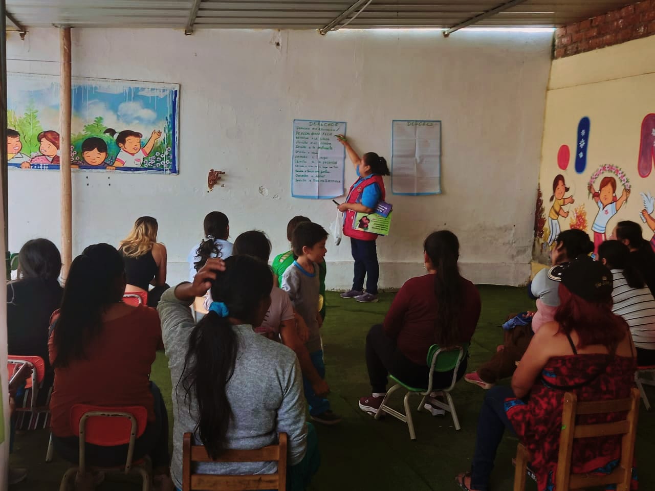 Comuna provincial aplicó estrategia lúdica en colegio de La Esperanza Alta por el día del juego