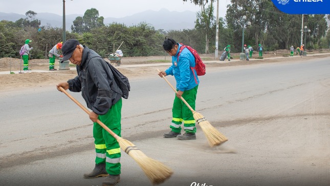 Se realizó una campaña de barrido y limpieza por las diferentes avenidas del Anexo de 15 de Enero y la Planicie el Mirador.