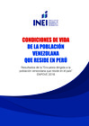Vista preliminar de documento Condiciones de vida de la Población Venezolana que reside en el Perú, 2018