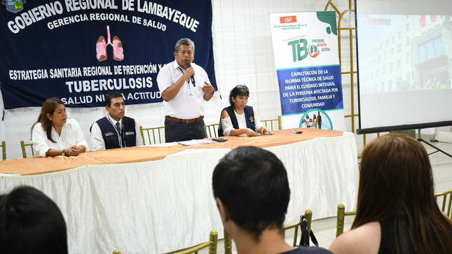MINSA y GERESA Lambayeque realizan capacitación del personal de salud en la norma técnica de tuberculosis