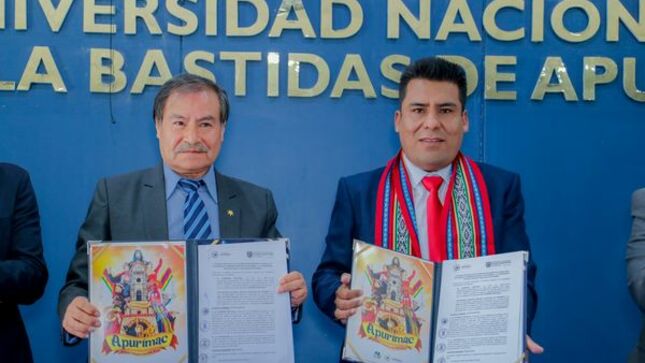 La UNAMBA firma convenio para exoneración de pagos de derecho de admisión e inscripción al centro pre universitario en beneficio de internados y externados de aldea infantil virgen del Rosario