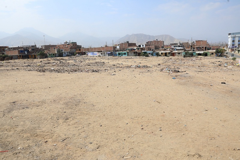 En este terreno se hará el gran centro recreativo y deportivo en Alto Trujillo.