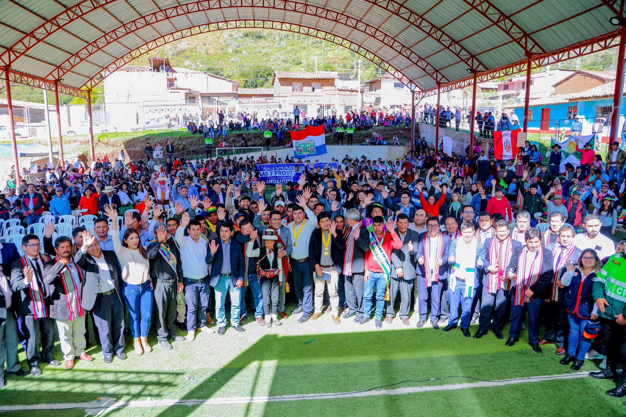 Rotundo respaldo político a gobernador Percy Godoy en primera audiencia regional 2023 realizada en el distrito de San Pedro de Cachora