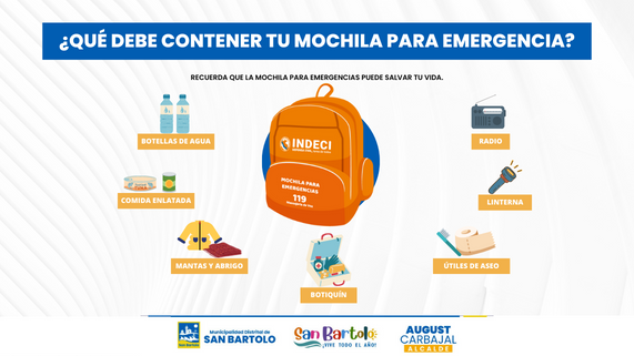 La mochila de emergencia equipada con los elementos esenciales puede salvar tu vida y la de tu familia ante cualquier situaciรณn de emergencia.
