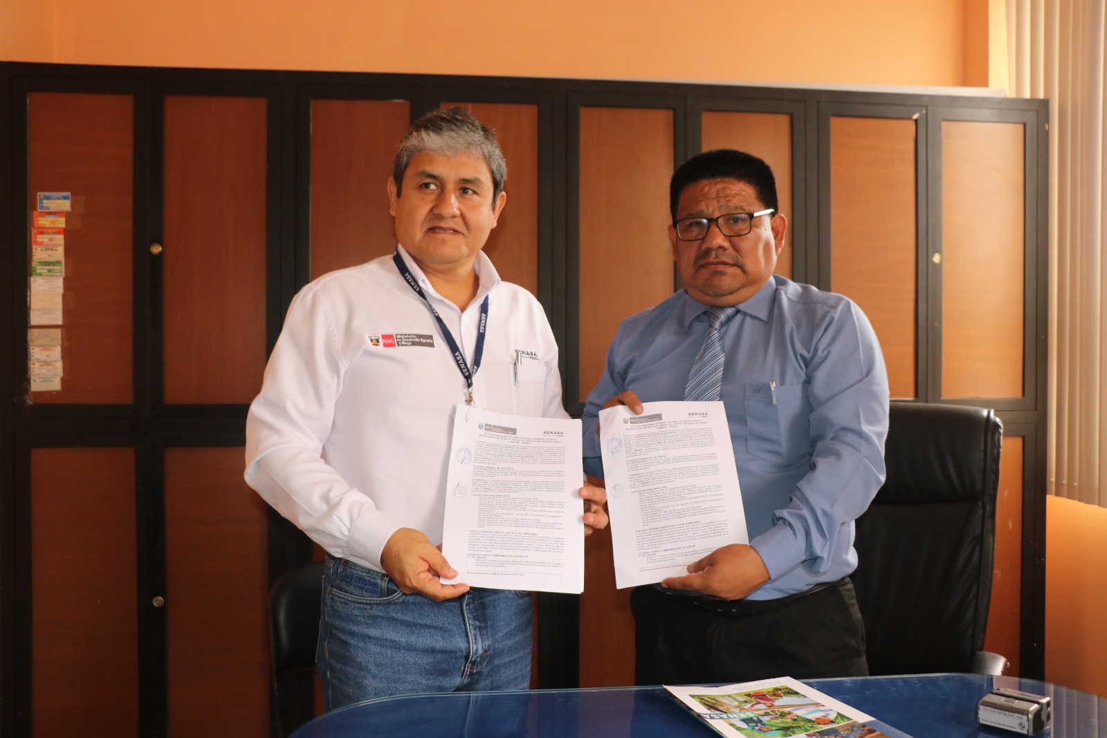 MUNICIPALIDAD DISTRITAL DE HUAURA Y SENASA FIRMAN COMPROMISO PARA EJECUTAR MEJORA DEL CAMAL MUNICIPAL