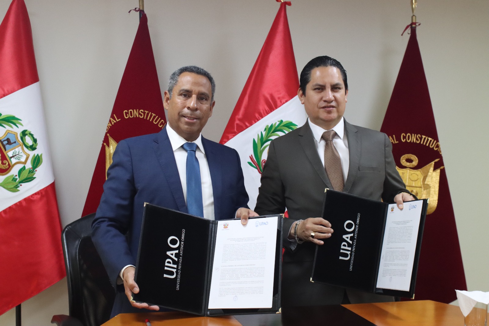 Tribunal Constitucional y Universidad Privada Antenor Orrego de Trujillo firman convenio de cooperación interinstitucional