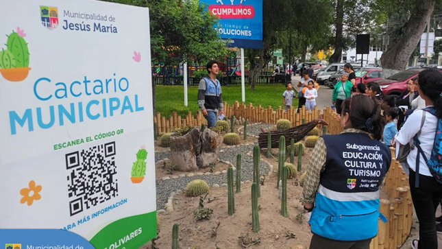 Como parte de nuestras actividades turísticas, decenas de niños visitaron nuestro renovado 🌳 Parque Habich, el primer #ParqueMultifuncional de JesúsMaría.