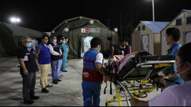 Piura hospital de campaña del Minsa recibe primeros pacientes con dengue