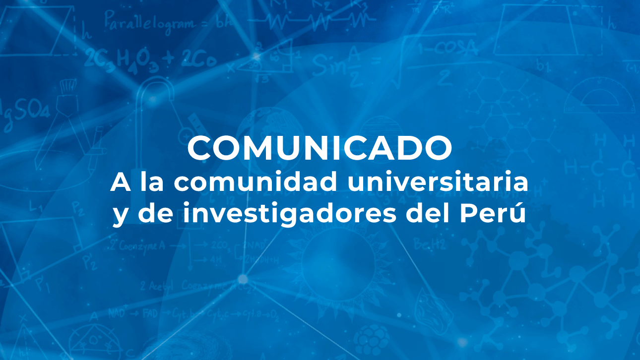 Comunicado Concytec