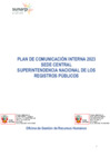 Vista preliminar de documento Plan de Comunicación Interna 2023 Sunarp Sede Central