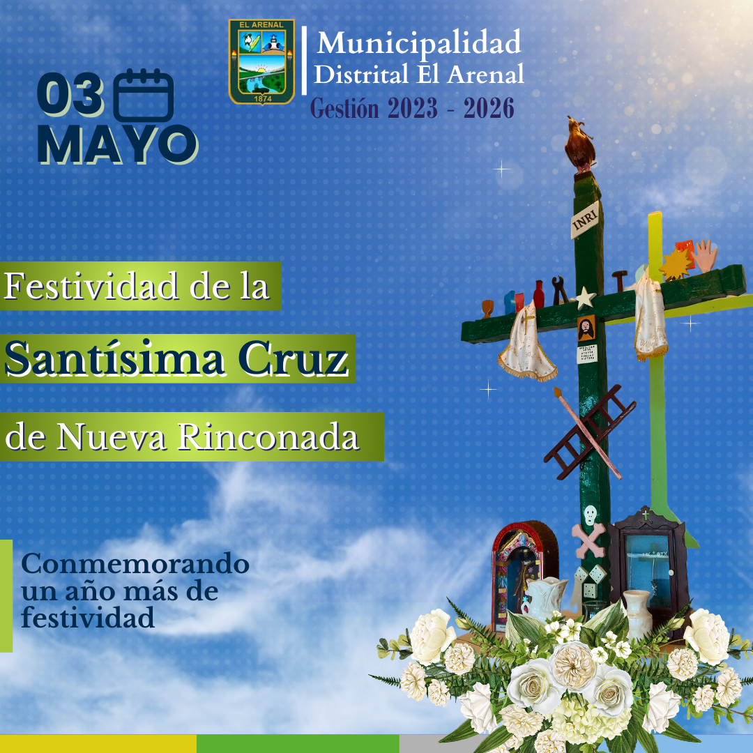 Flyer de la Santísima Cruz de Nueva Rinconada