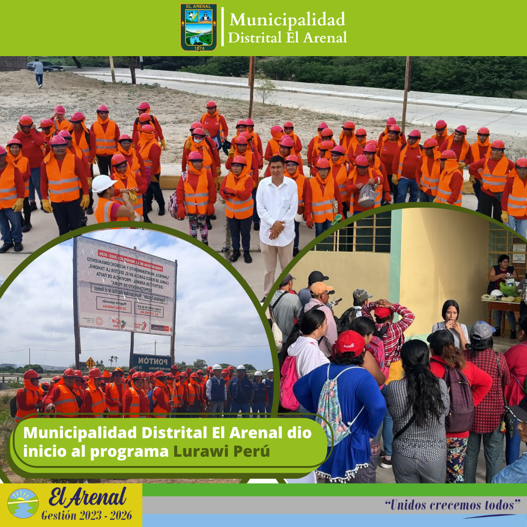 Foto del inicio de actividades del Programa Lurawi Perú
