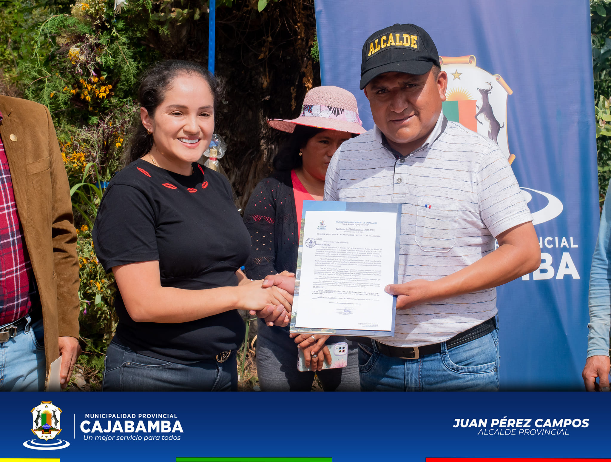 Huésped Ilustre a la congresista Cajamarquina