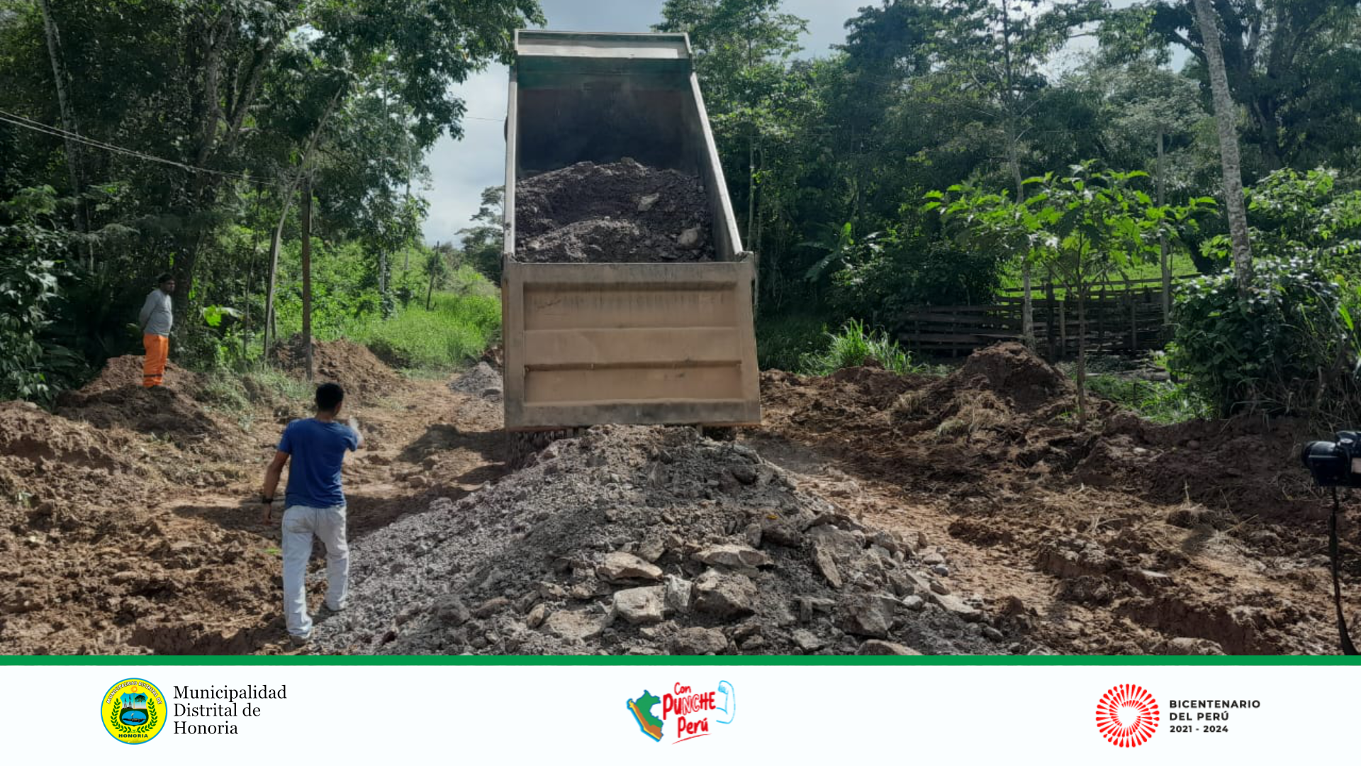 Mejoramiento de las carreteras de C.P. Semuya al Distrito de Honoria