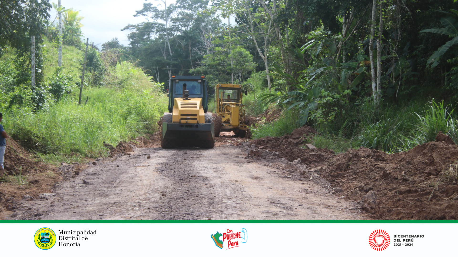 Mejoramiento de las carreteras de C.P. Semuya al Distrito de Honoria