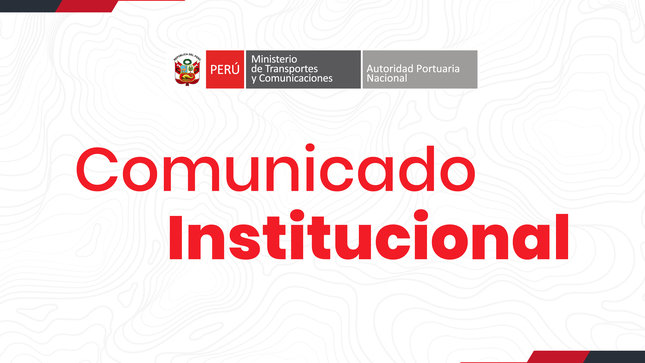 Comunicado institucional