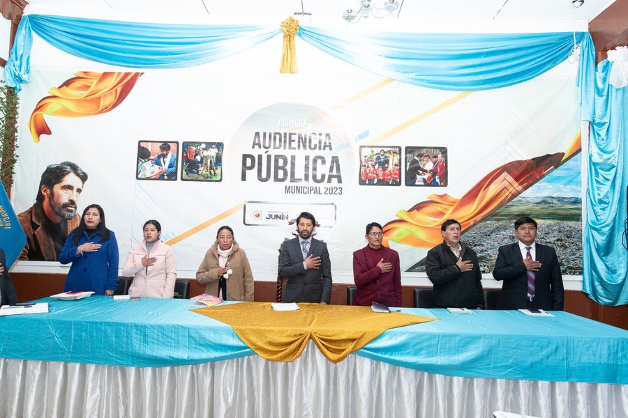 Municipalidad Provincial de Junín celebra exitosa primera Audiencia Pública 2023, fortaleciendo la transparencia y participación ciudadana en decisiones municipales.