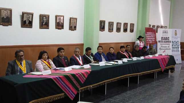 Proponen reactivar la micro región Tarata con miras a su centenario de reincorporación