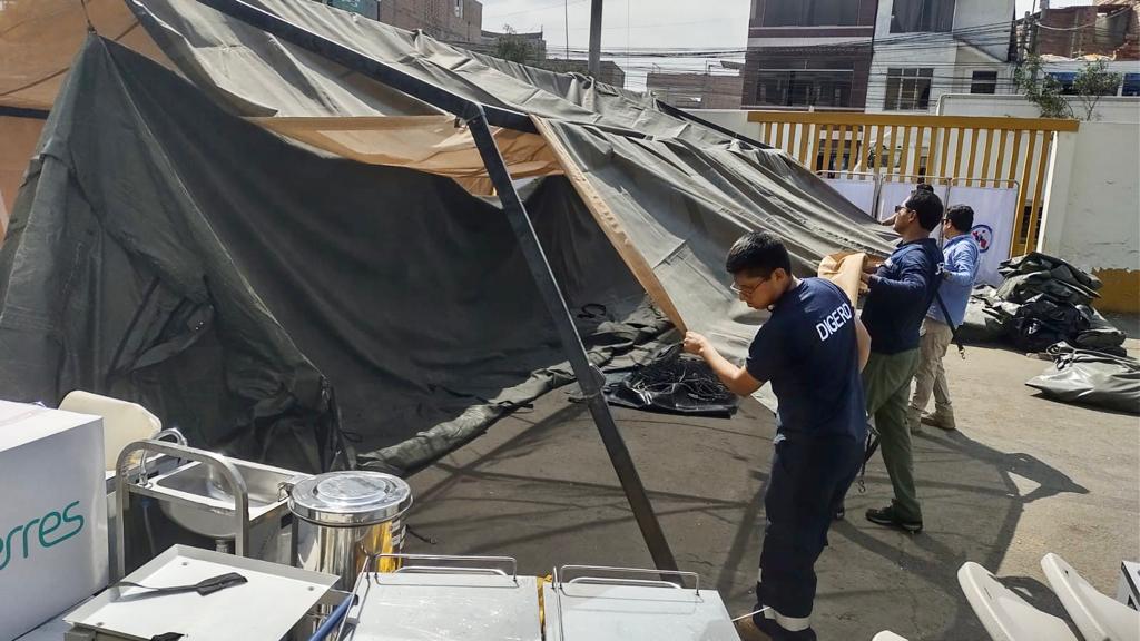 Minsa instala centro quirúrgico móvil en el Hospital de Chancay tras el incendio que afectó dos salas de operaciones