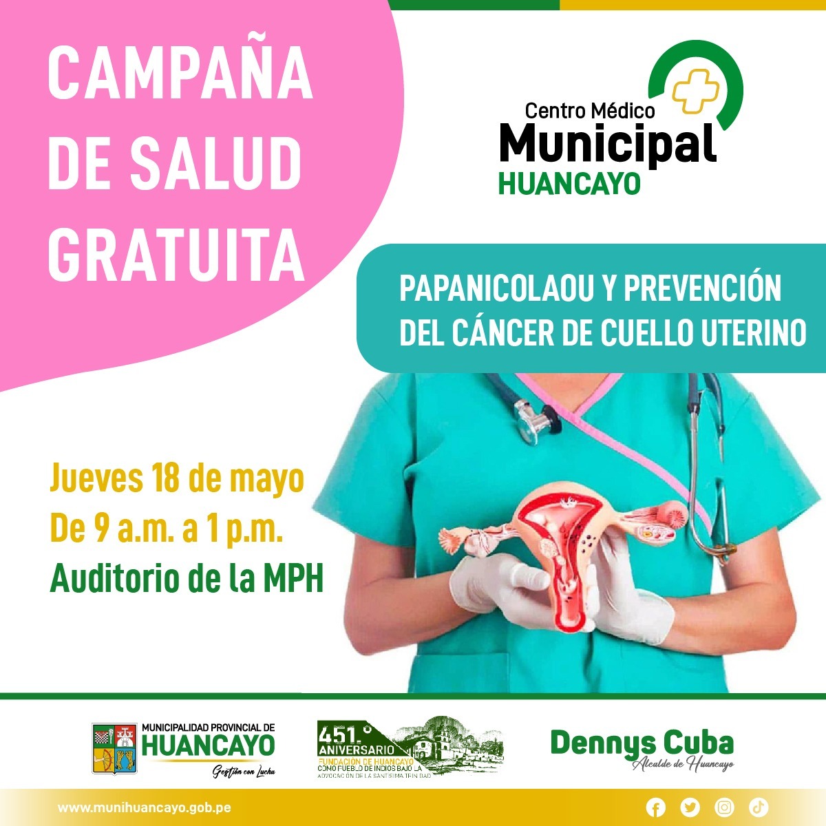 CLÍNICA MUNICIPAL DE HUANCAYO OFRECERÁ CAMPAÑA De SALUD GRATUITA